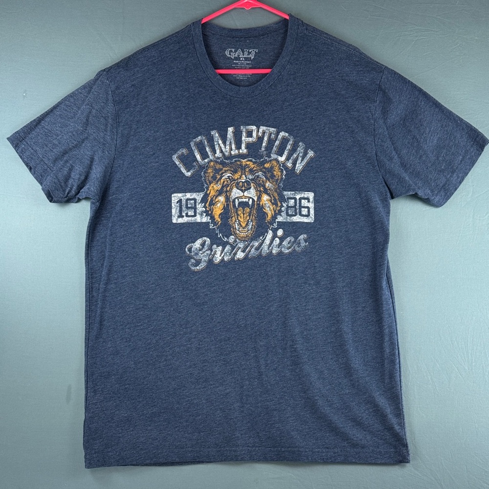 Compton Grizzlies Men’s Navy Graphic Tee